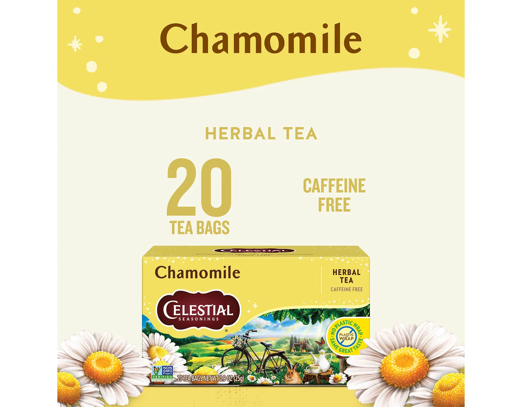 Chamomile Herbal Tea, 20 ct - Image 3
