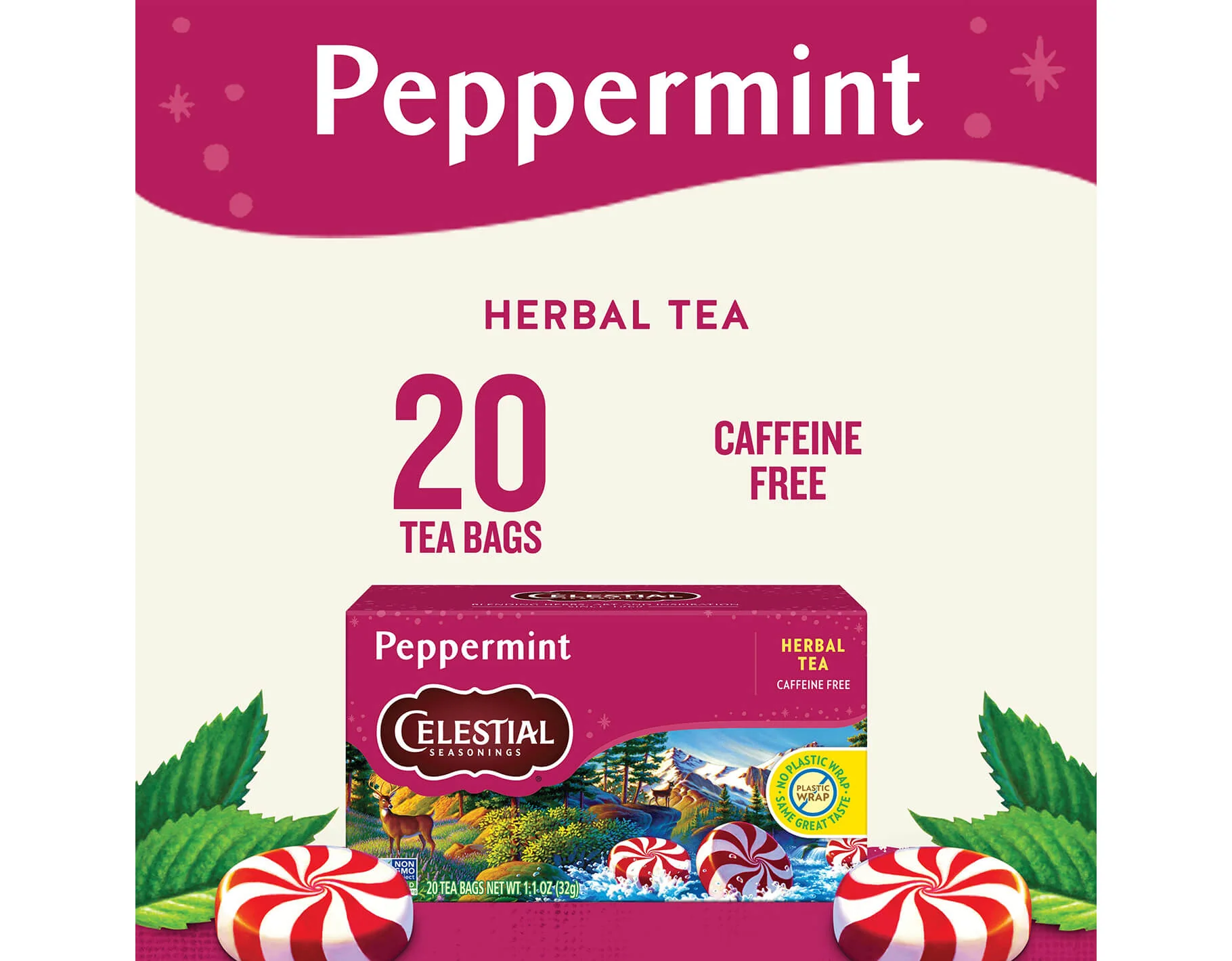 Peppermint Herbal Tea, 20 ct - Image 3